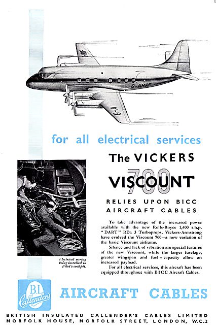 BICC PREN Aircraft Electrical Cables                             
