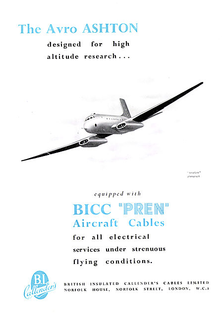 BICC PREN Aircraft Electrical Cables                             
