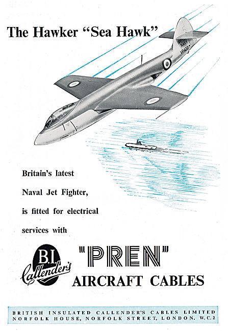 BICC Pren Aircraft Electrical Cables                             
