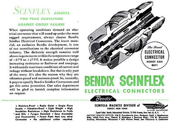 Bendix Scintilla Electrical Components                           