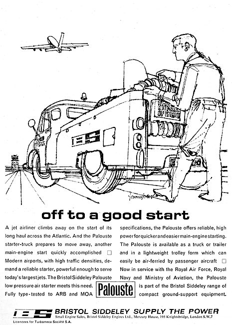 Bristol Siddeley Palouste Low Pressure Air Starter               