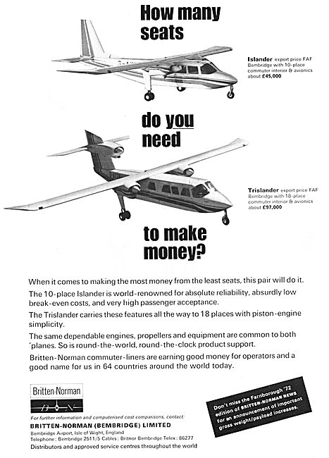 Britten-Norman Islander - Britten-Norman Trislander              