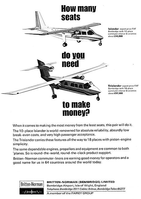 Britten-Norman Islander  Trislander                              