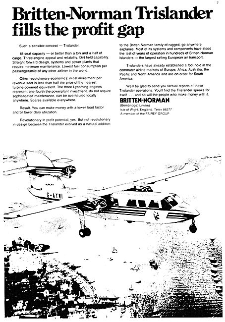 Britten-Norman TrIslander                                        