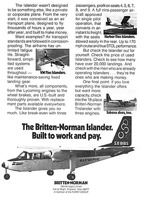 Britten-Norman Islander                                          