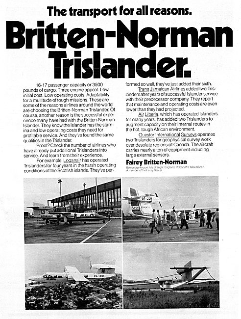 Britten-Norman Trislander                                        