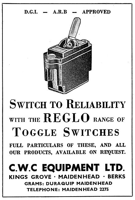 CWC Electrical & Electronic Components For Aircraft - REGLO      