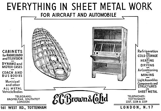 E.G.Brown Sheet Metal Work & Assemblies                          