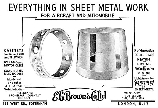 E.G.Brown Aeronautical Engineers & Sheet Metal Workers           