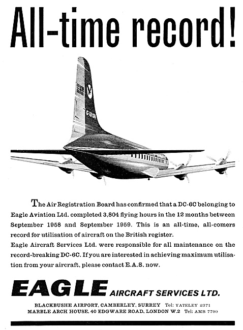 Eagle Aircraft Services Aircraft Maintenance 1959                