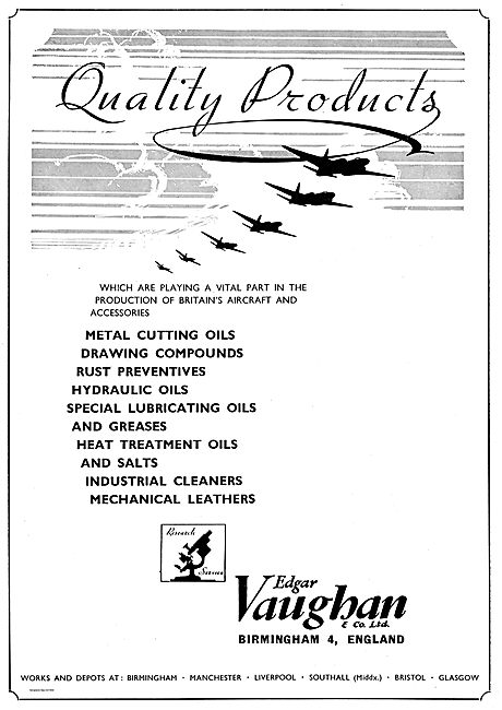 Edgar Vaughan Rust Preventatives, Industrial Cleaners & Oils     