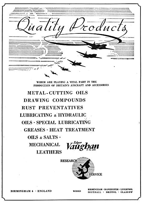 Edgar Vaughan - Oils & Compounds For The Metal-Working  Industry 