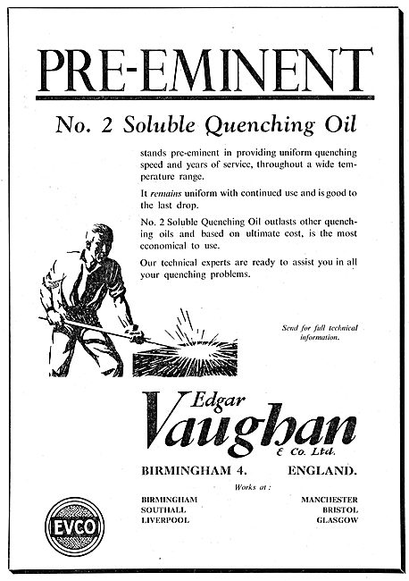 Edgar Vaughan - Oils & Compounds For The Metal-Working  Industry 