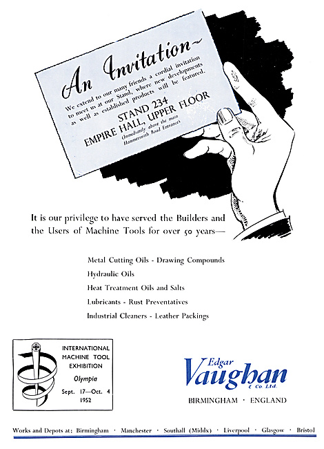Edgar Vaughan - Oils & Compounds For The Metal-Working  Industry 