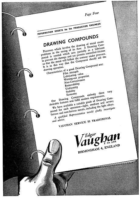 Edgar Vaughan - Oils & Compounds For The Metal-Working  Industry 