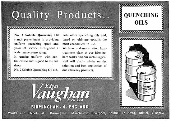 Edgar Vaughan - Oils & Compounds For The Metal-Working  Industry 