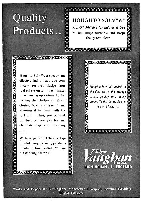 Edgar Vaughan - Oils & Compounds For The Metal-Working  Industry 