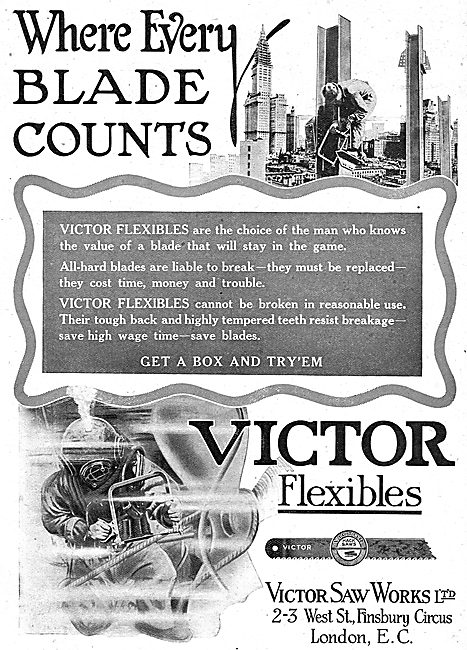 Victor Saw Works - Victor Flexibles Saw Blades For Aircraft Work 