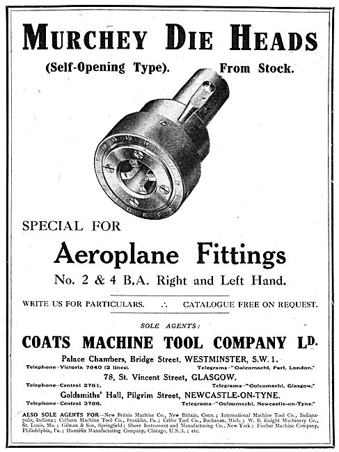 Coats Machine Tool Company - Murchey Die Heads                   