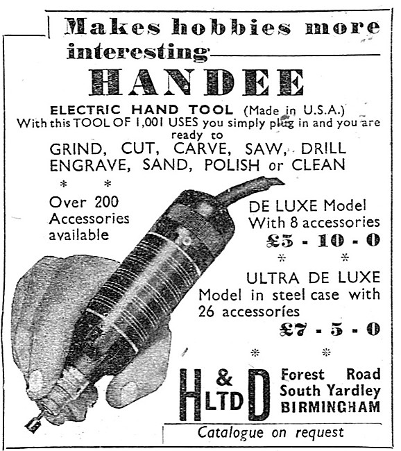HANDEE Electric Hand Tool. 1938                                  