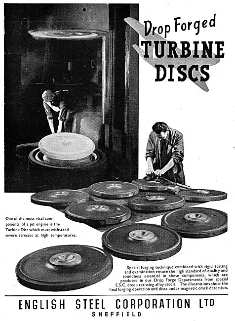 English Steel ESC Drop Forged Turbine Discs                      