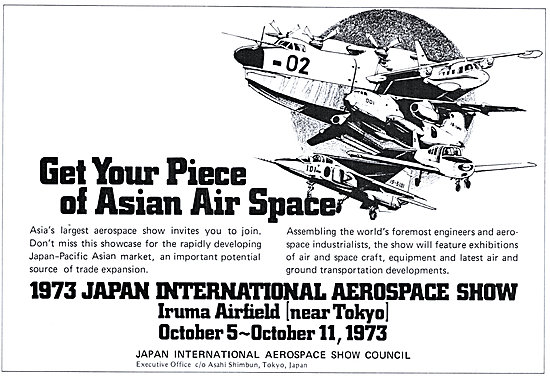 1973 Japan International Aerospace Show. Iruma Airfield Tokyo    