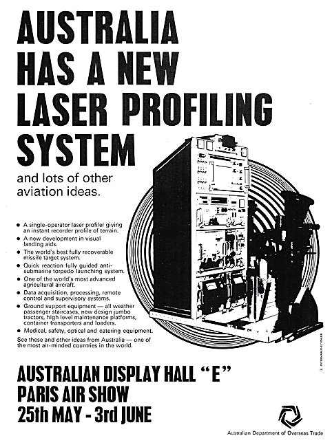 Paris Air Show 1973 - Australian Display Hall E.                 