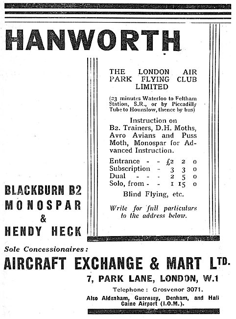 Aircraft Exchange & Mart -Aircraft Sales & Service - Balckburn B2