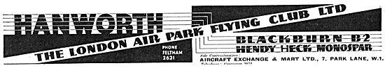 Aircraft Exchange & Mart - London Air Park Flying Club Hanworth  
