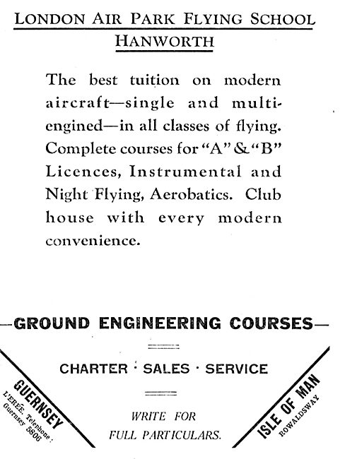 Aircraft Exchange & Mart - London Air Park Flying School Hanworth