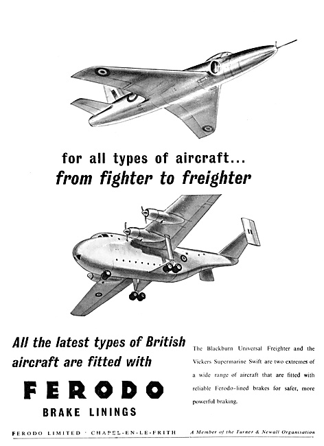 Ferodo Brake Linings For Aircraft                                