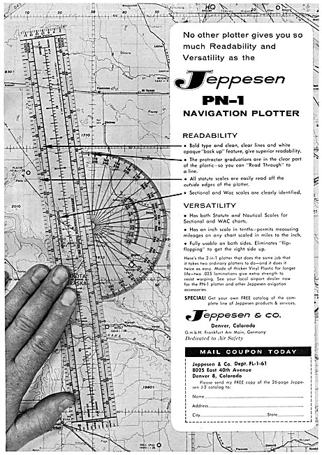 Jeppesen PN-1 Navigation Plotter                                 