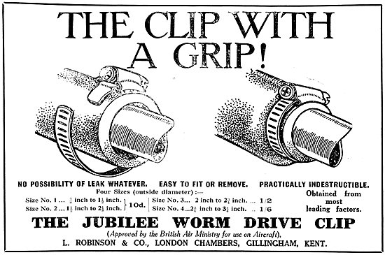 L.Robinson & Co - Jubilee Worm Drive Clips. Jubilee Clips        