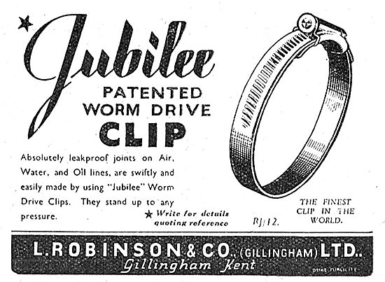 L.Robinson & Co - Jubilee Worm Drive Clips                       