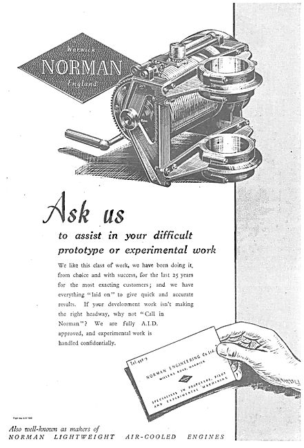 Norman Engineering Prototyping For The Aircraft Industry         