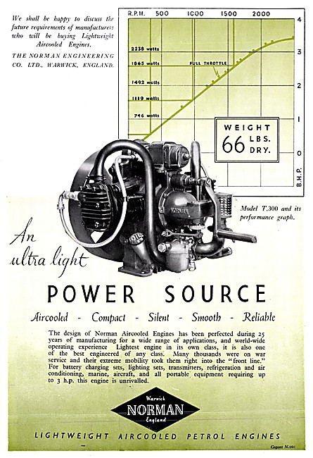 Warwick Norman Engineering Stationary Engines                    