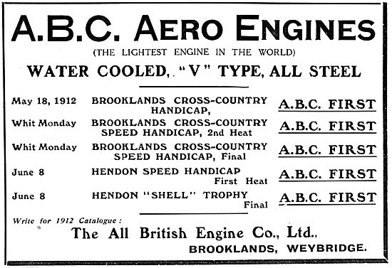 ABC Aero-Engines 1912                                            