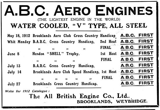 ABC Aero-Engines 1912                                            