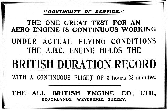 ABC Aero-Engines 1912                                            