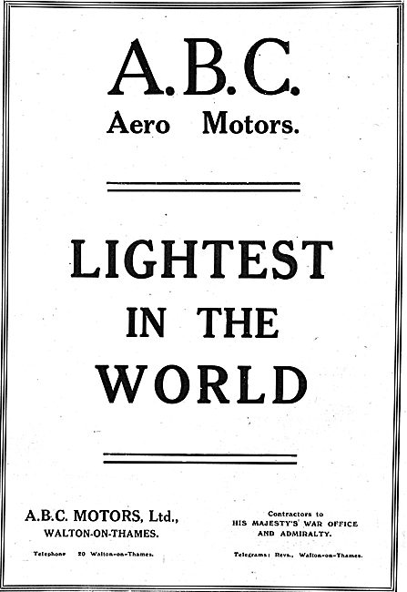 ABC Aero Motors - Lightest In The World                          