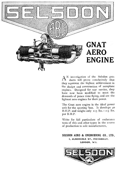 ABC Selsdon Gnat Aero Engine                                     