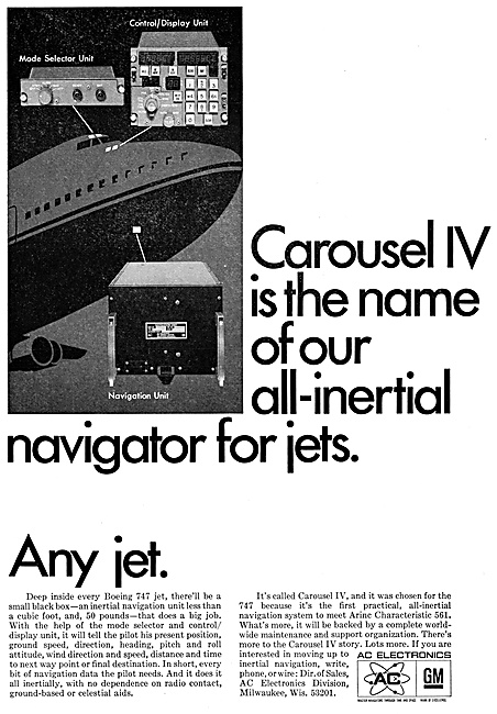 AC Electronics Carousel INS 1968                                 