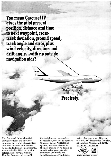 AC Electronics Carousel IV  Inertial Navigation System           