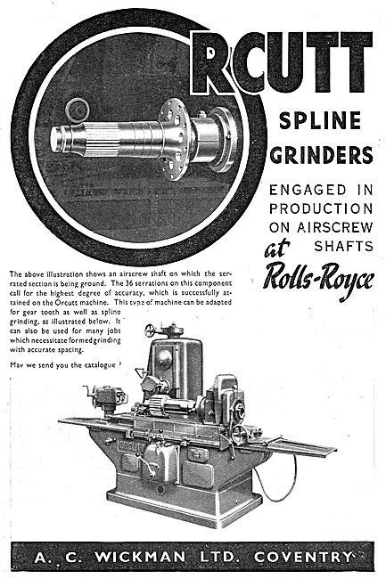 A.C. Wickman RCutt Spline Grinders                               