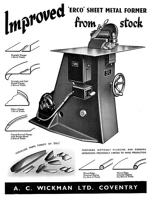 A.C.Wickman ERCO Sheet Metal Former                              