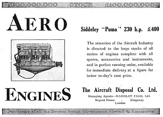 ADC Aircraft - Airdisco - Siddeley Puma 230 HP Engines In Stock  