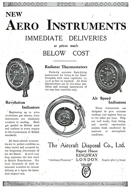 ADC Aircraft - Airdisco - Aero Instruments At Prices Below Cost  