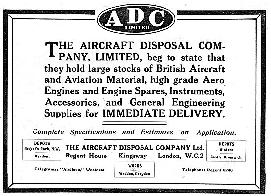 ADC Aircraft - Airdisco - British Aircraft For Immediate Delivery