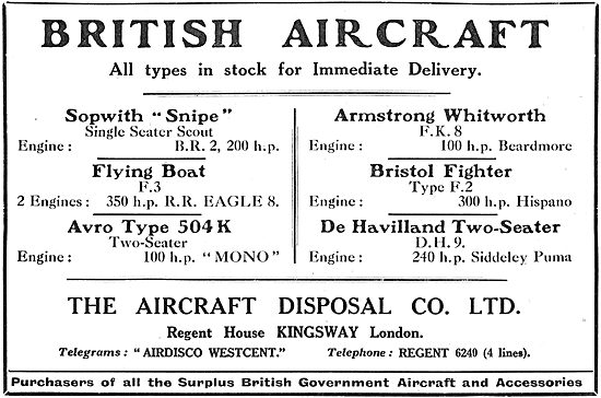 ADC Aircraft - Airdisco - Aircraft Disposal Co. Aircraft For Sale
