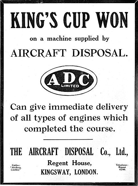 Aircraft Disposal Company Aircraft Wins Kings Cup                